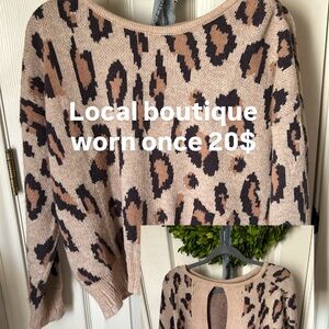 Leopard Print Sweater